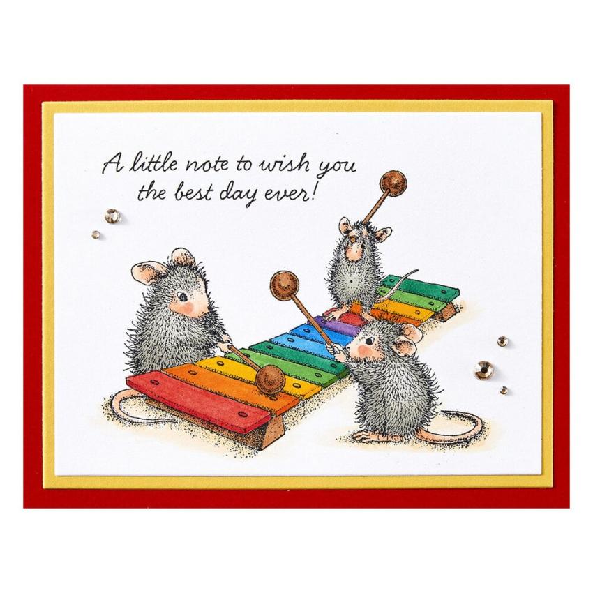 Spellbinders - Gummistempel Set "Music to My Ears" Cling Stamp