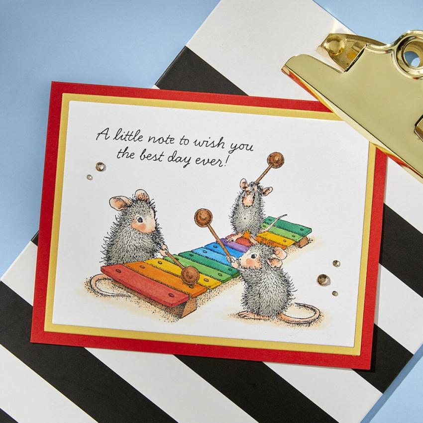 Spellbinders - Gummistempel Set "Music to My Ears" Cling Stamp