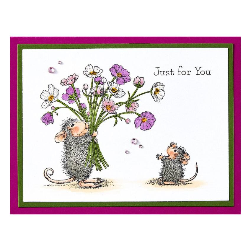 Spellbinders - Gummistempel Set "Rare Bloom" Cling Stamp