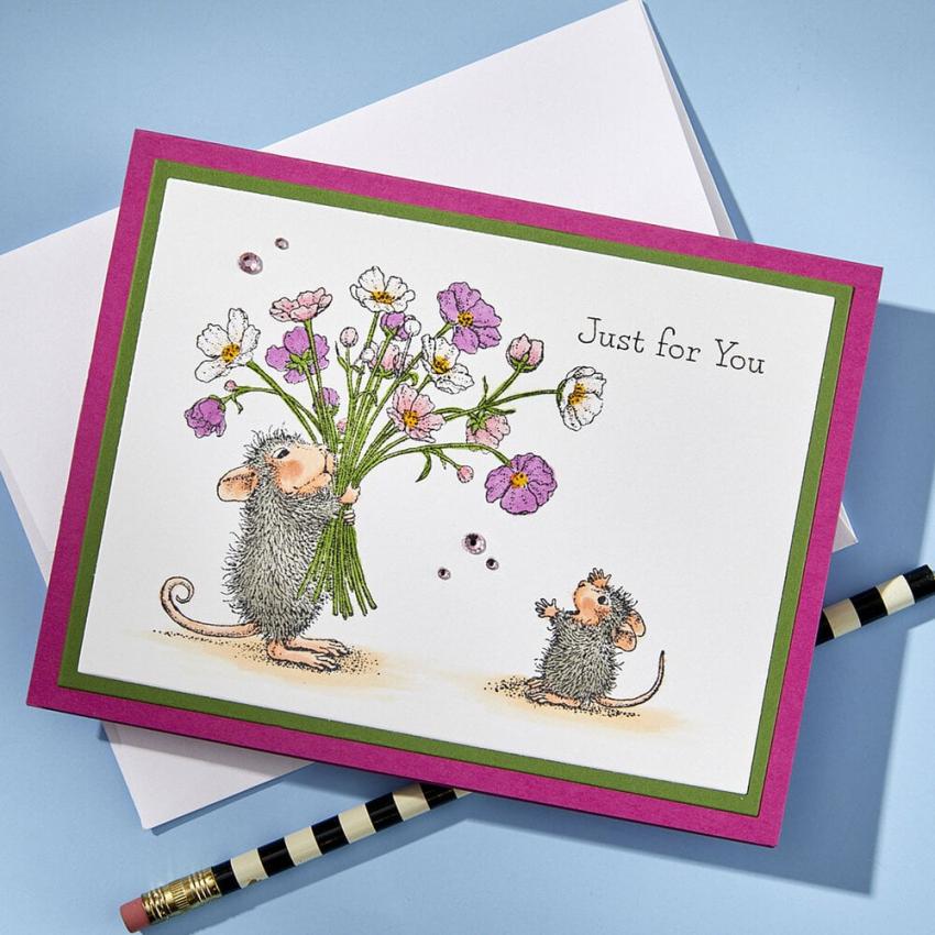Spellbinders - Gummistempel Set "Rare Bloom" Cling Stamp