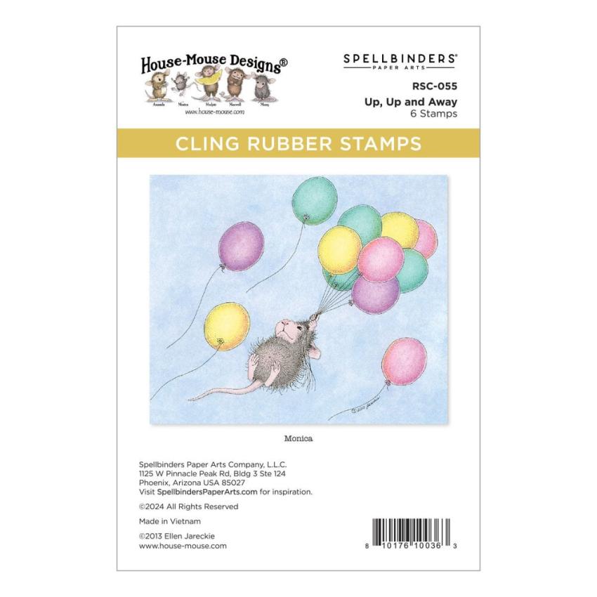 Spellbinders - Gummistempel Set "Up, Up and Away" Cling Stamp