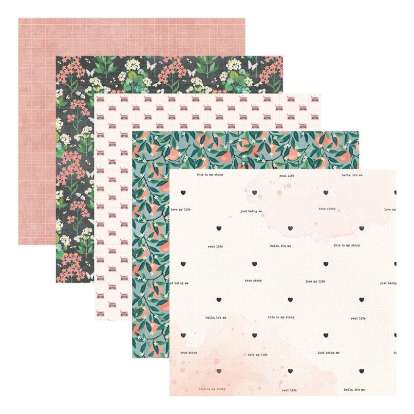 Spellbinders - Designpapier "Rosie's Studio Hello It's Me!" Paper Pack 6x6 Inch - 40 Bogen