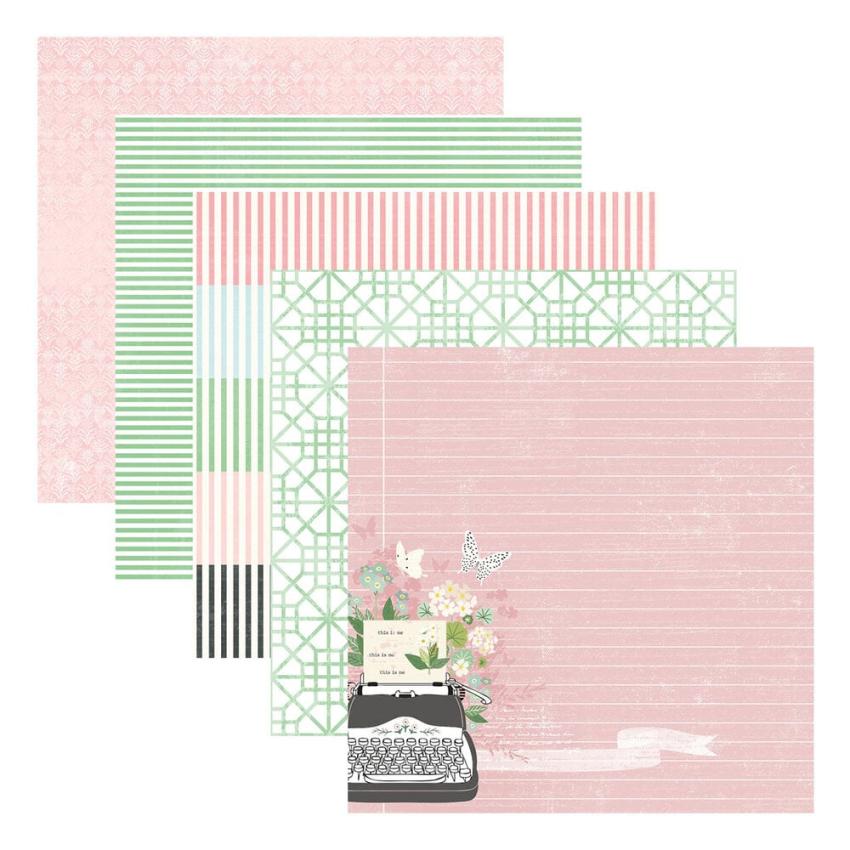 Spellbinders - Designpapier "Rosie's Studio Hello It's Me!" Paper Pack 6x6 Inch - 40 Bogen