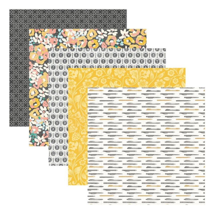 Spellbinders - Designpapier "Rosie's Studio Hello It's Me!" Paper Pack 6x6 Inch - 40 Bogen
