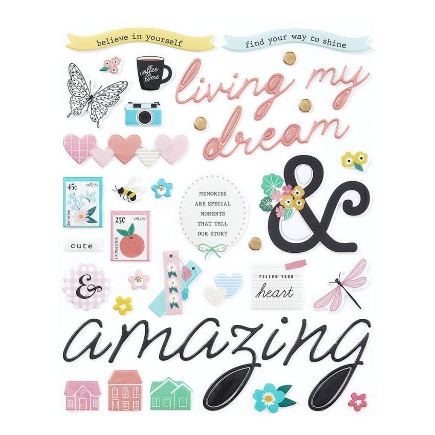 Spellbinders - Aufkleber "Rosie's Studio Hello It's Me!" Sticker