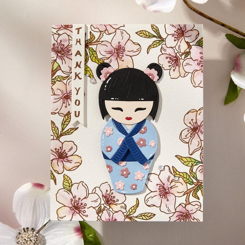 Spellbinders - Stanzschablone "Kokeshi Dolls" Dies