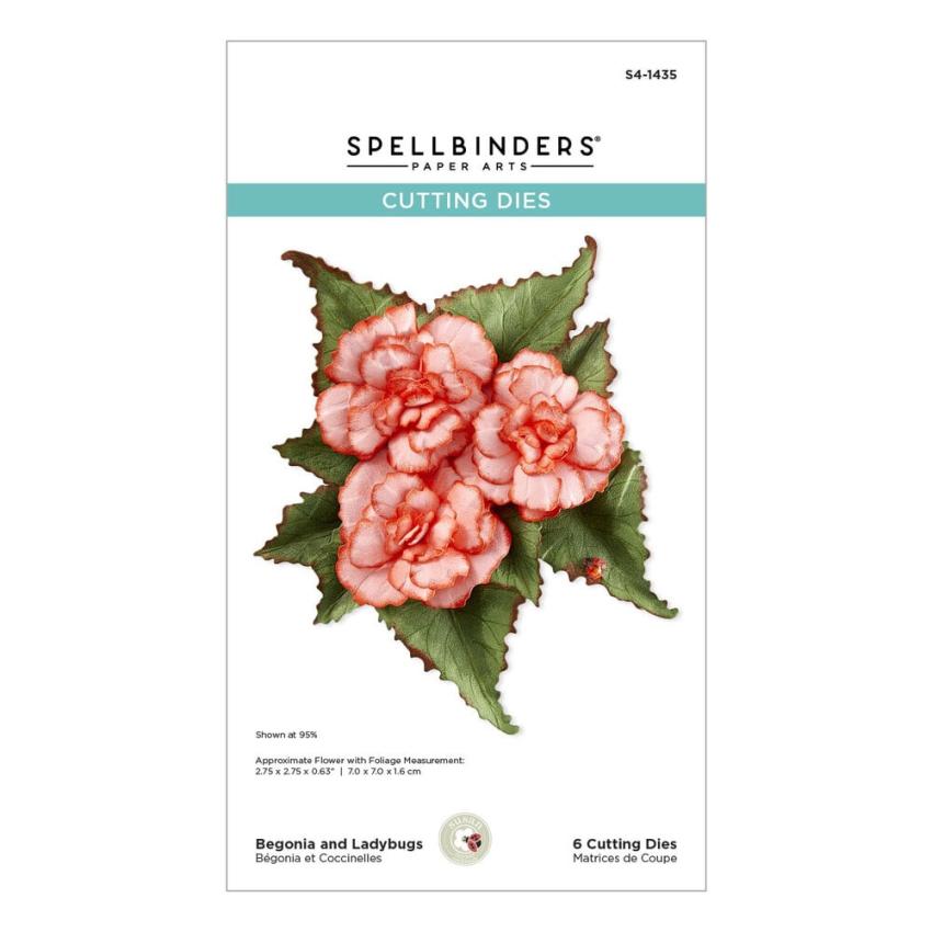 Spellbinders - Stanzschablone "Begonia and Ladybugs" Dies