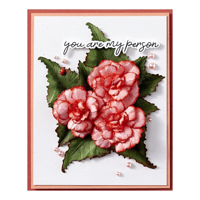 Spellbinders - Stanzschablone "Begonia and Ladybugs" Dies
