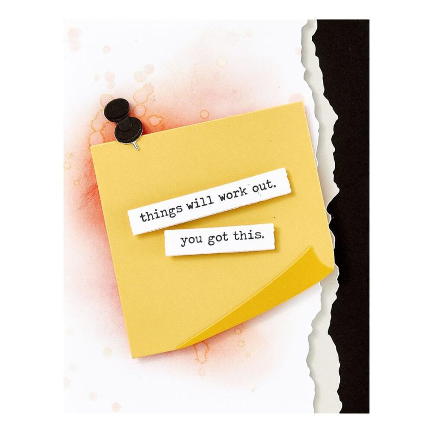Spellbinders - Stanzschablone "Push Pin Notes" Dies