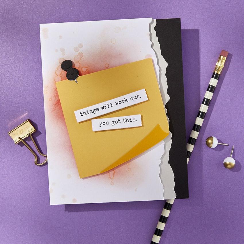 Spellbinders - Stanzschablone "Push Pin Notes" Dies
