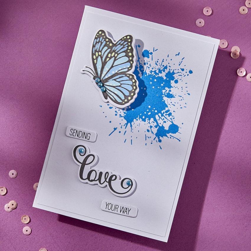 Spellbinders - Buchdrucktechnik "Splatters" BetterPress Plate