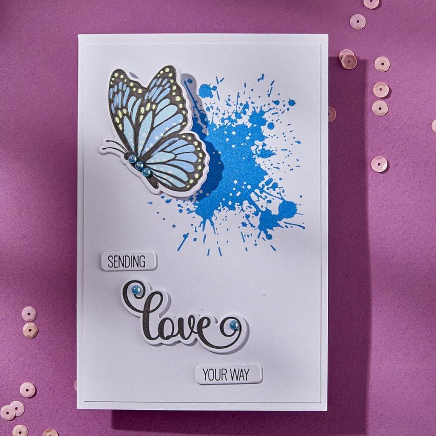 Spellbinders - Buchdrucktechnik "Splatters" BetterPress Plate