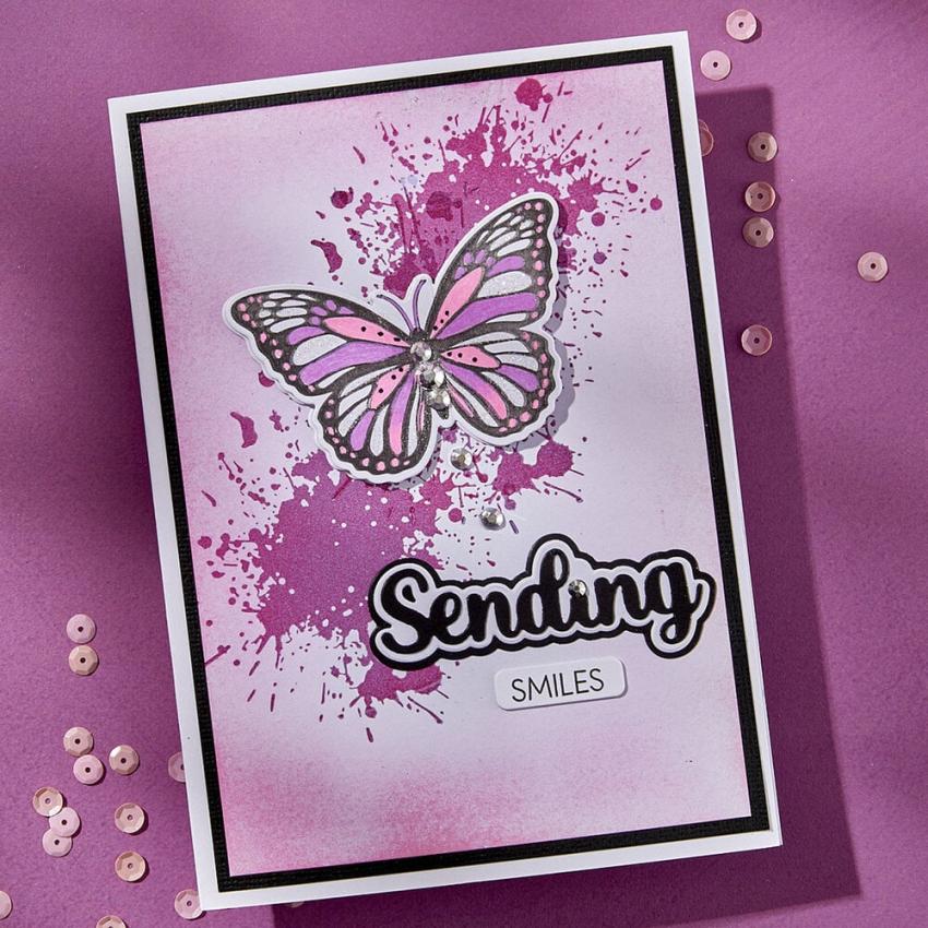 Spellbinders - Buchdrucktechnik "Splatters" BetterPress Plate