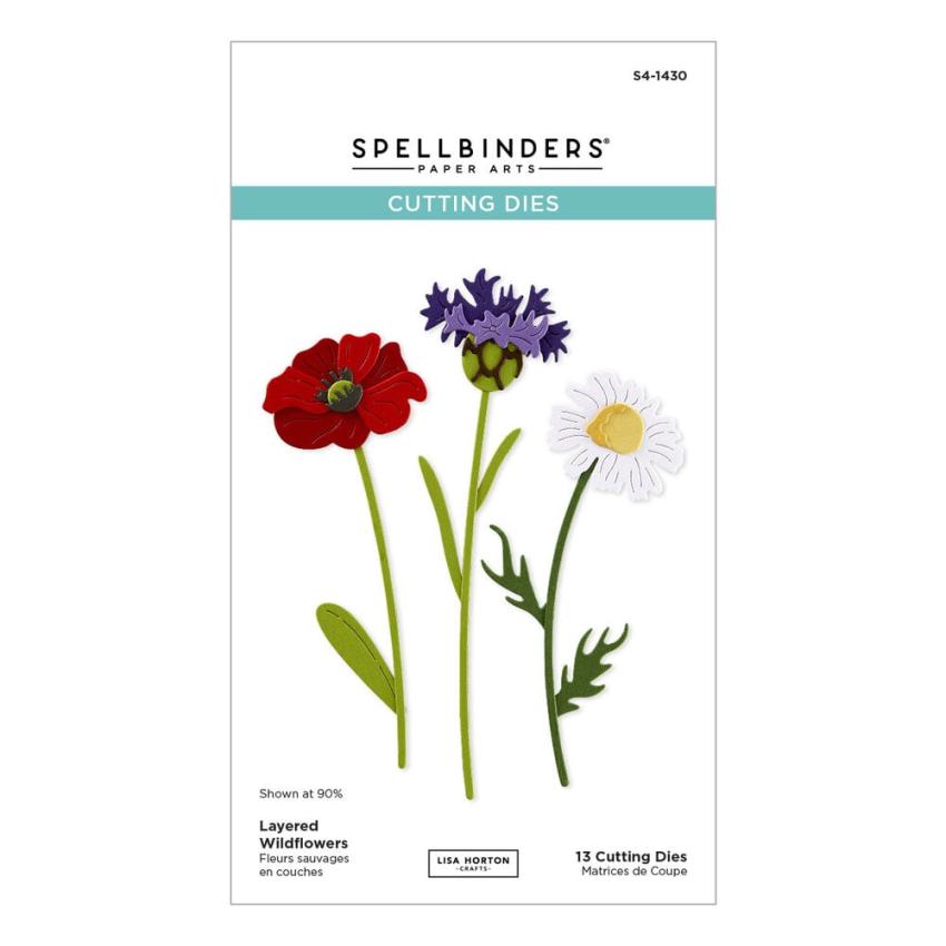 Spellbinders - Stanzschablone "Layered Wildflowers" Dies