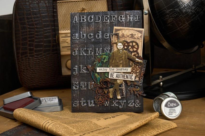 Sizzix - 3D Prägefolder "Typewriter Large" Embossing Folder Design by Tim Holtz