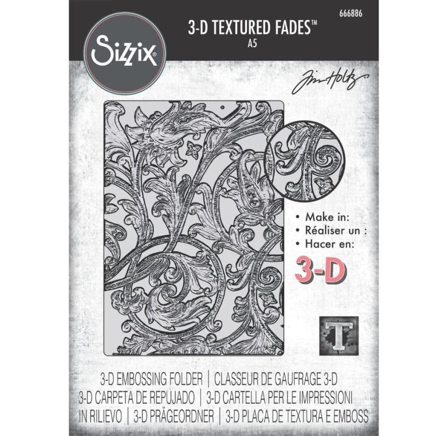 Sizzix - 3D Prägefolder "Entangled Large" Embossing Folder Design by Tim Holtz
