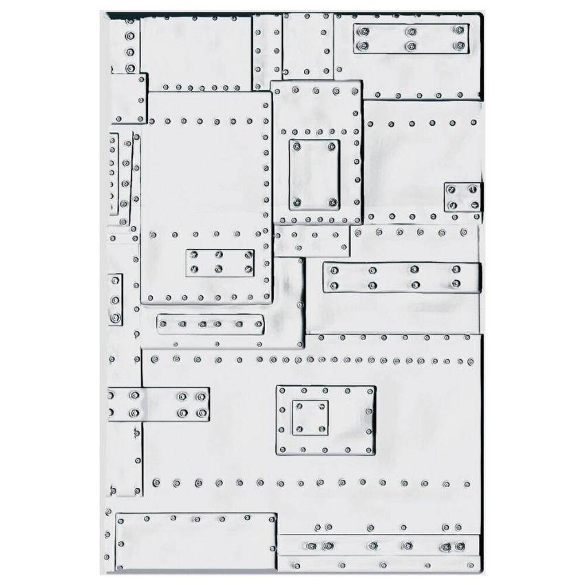 Sizzix - 3D Prägefolder "Foundry Large" Embossing Folder Design by Tim Holtz