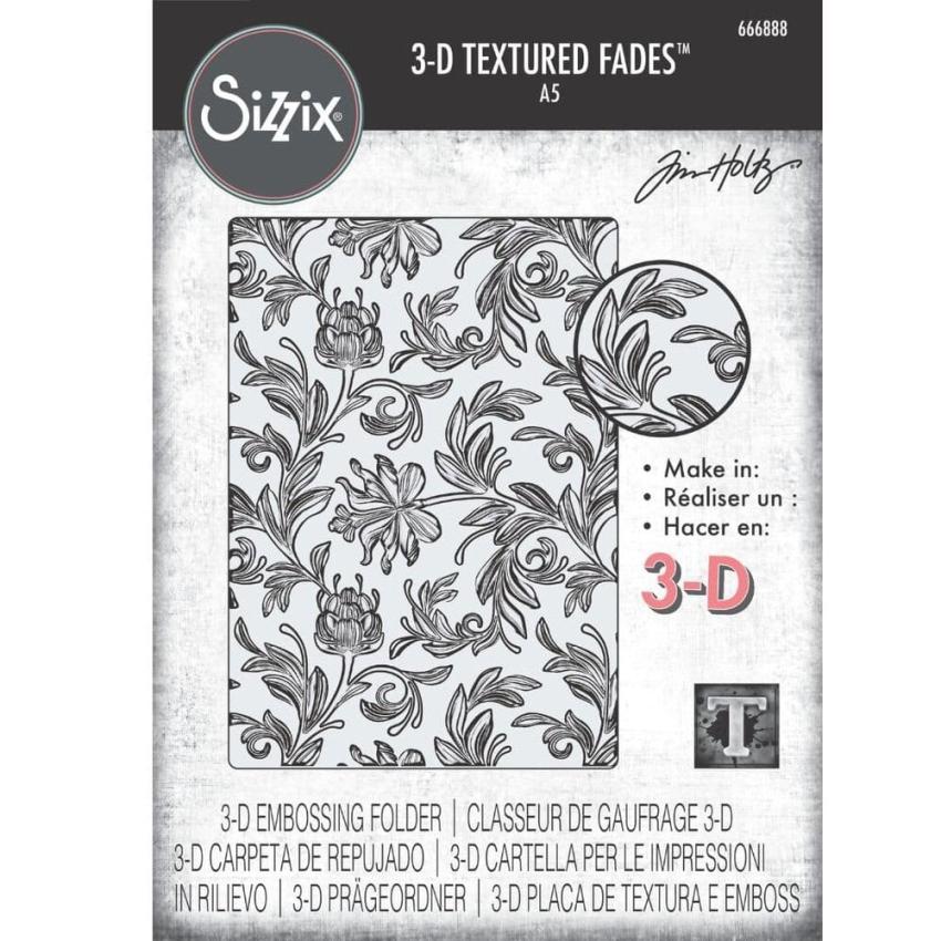 Sizzix - 3D Prägefolder "Botanical Large" Embossing Folder Design by Tim Holtz