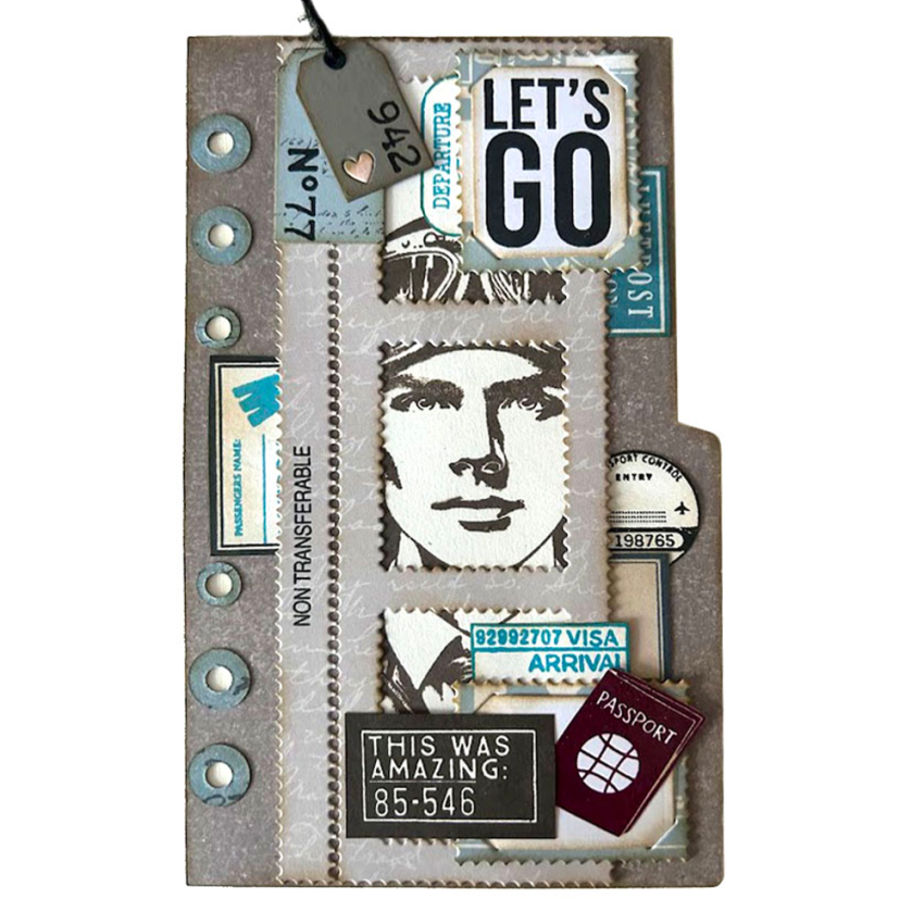 Elizabeth Craft Designs - Stempelset "Travel Journal" Clear Stamps