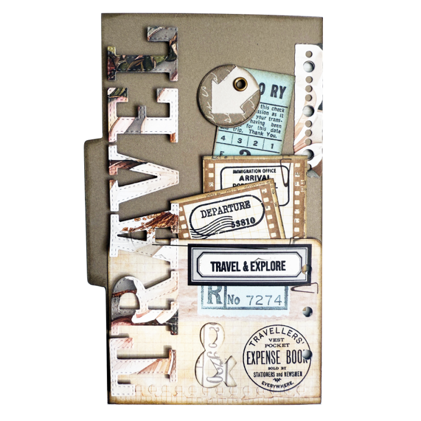 Elizabeth Craft Designs - Stempelset "Travel Journal" Clear Stamps