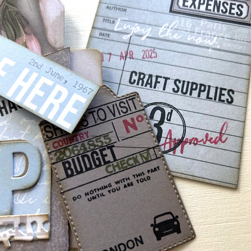 Elizabeth Craft Designs - Stempelset "Travel Journal" Clear Stamps