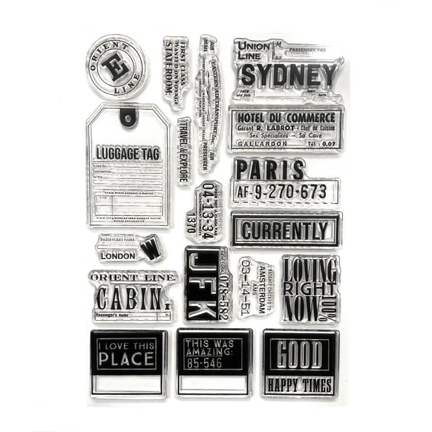 Elizabeth Craft Designs - Stempelset "Travels From The Past 3" Clear Stamps