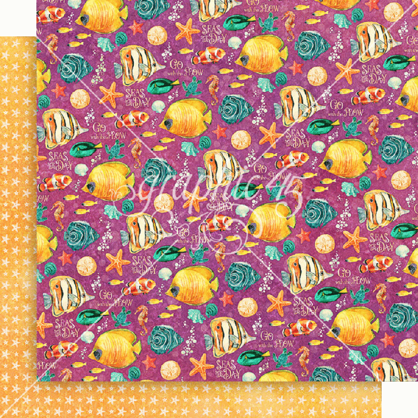 Graphic 45 - Designpapier "Seas the Day" Collection Pack 12x12 Inch - 24 Bogen
