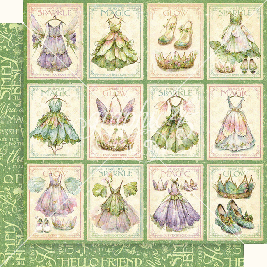Graphic 45 - Designpapier "Fairy Boutique" Collection Pack 12x12 Inch - 24 Bogen