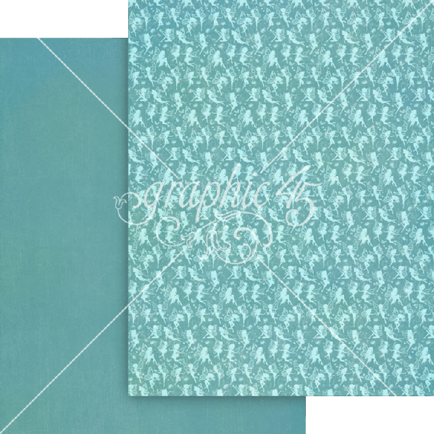 Graphic 45 - Designpapier "Fairy Boutique" Patterns & Solid Pad 8,5x11 Inch - 16 Bogen