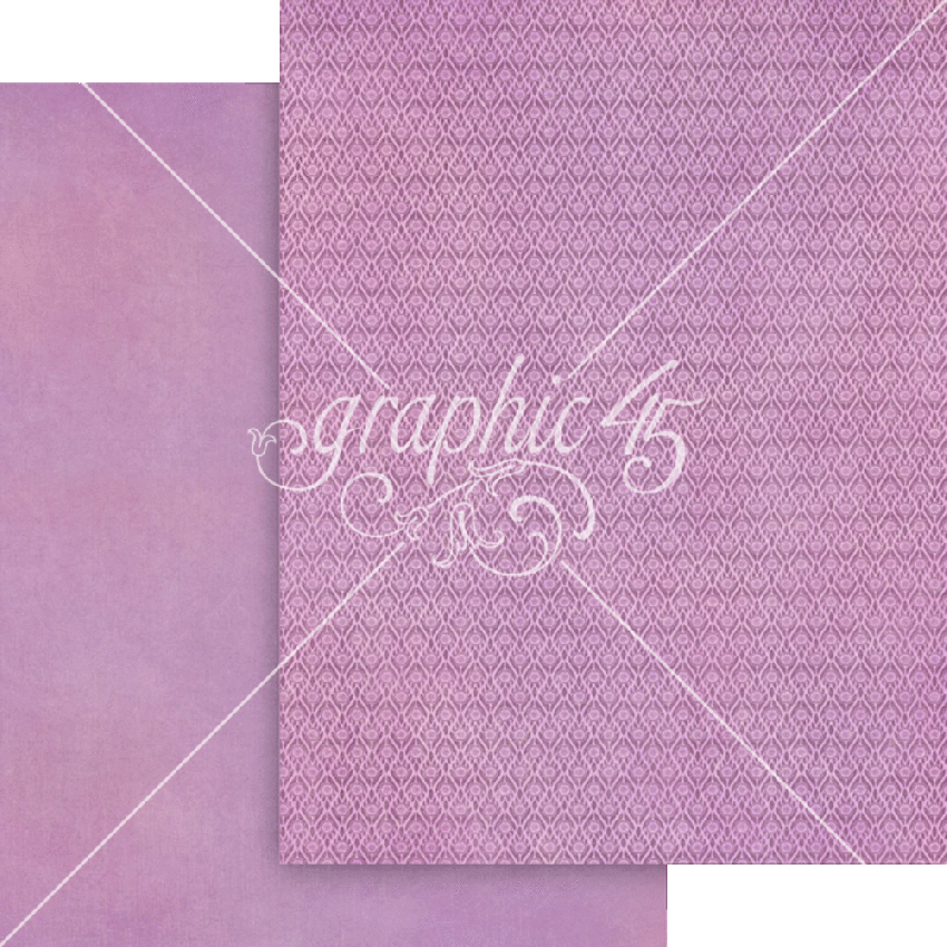 Graphic 45 - Designpapier "Fairy Boutique" Patterns & Solid Pad 8,5x11 Inch - 16 Bogen