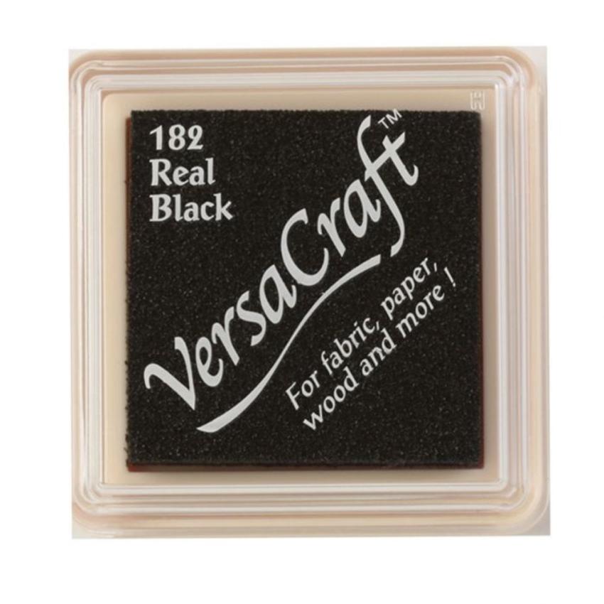 Tsukineko - VersaCraft Small Ink Pad "Real Black" Pigment Stempelkissen