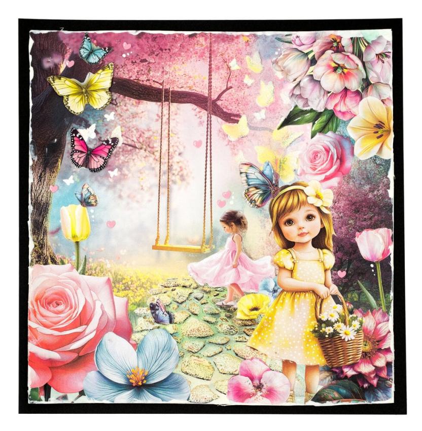 Studio Light - Designpapier "Fluttering Flowers" Paper Pack 8x8 Inch - 24 Bogen