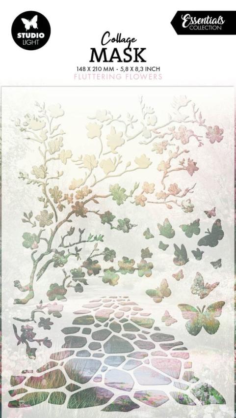 Studio Light - Schablone "Fluttering Flowers" Stencil  