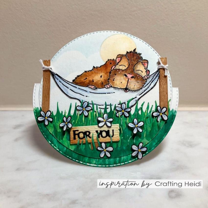 Vaessen Creative - Stempelset "Guinea Pigs 1" Clear Stamps Design by Carla Creates
