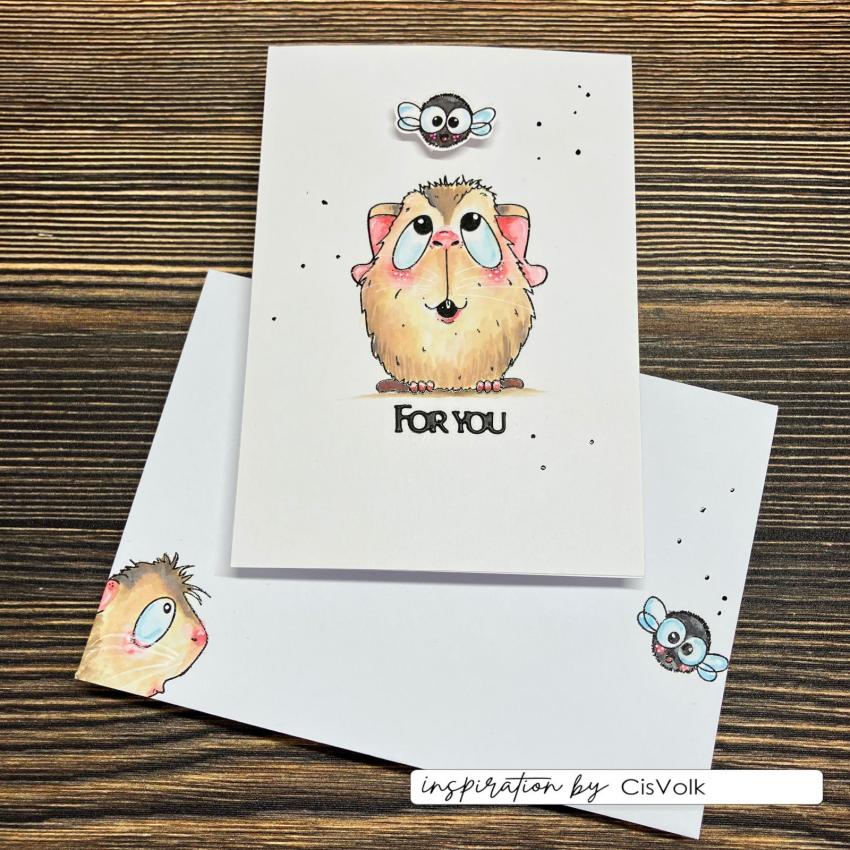 Vaessen Creative - Stempelset "Guinea Pigs 1" Clear Stamps Design by Carla Creates