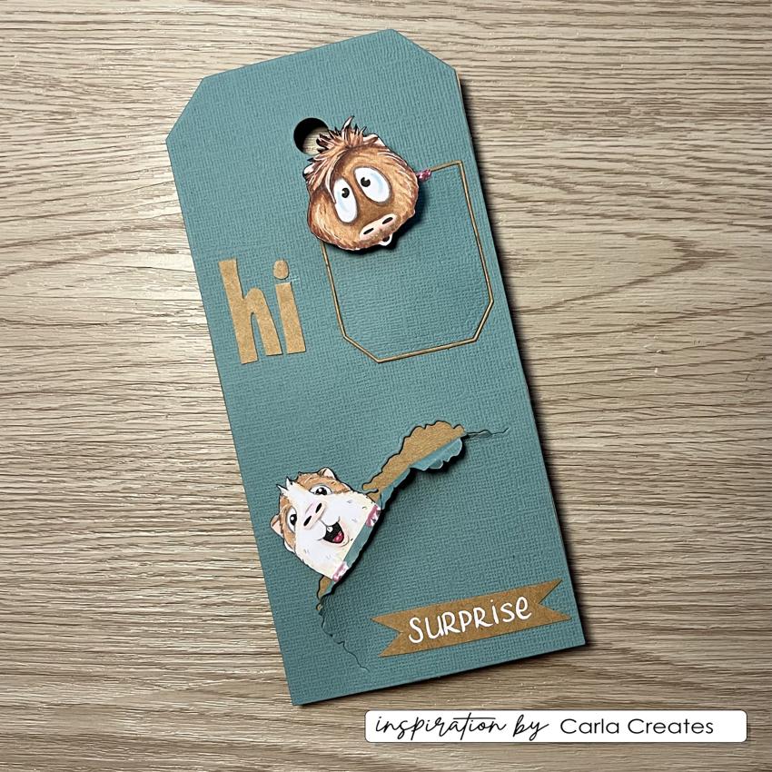 Vaessen Creative - Stempelset "Guinea Pigs 2" Clear Stamps Design by Carla Creates