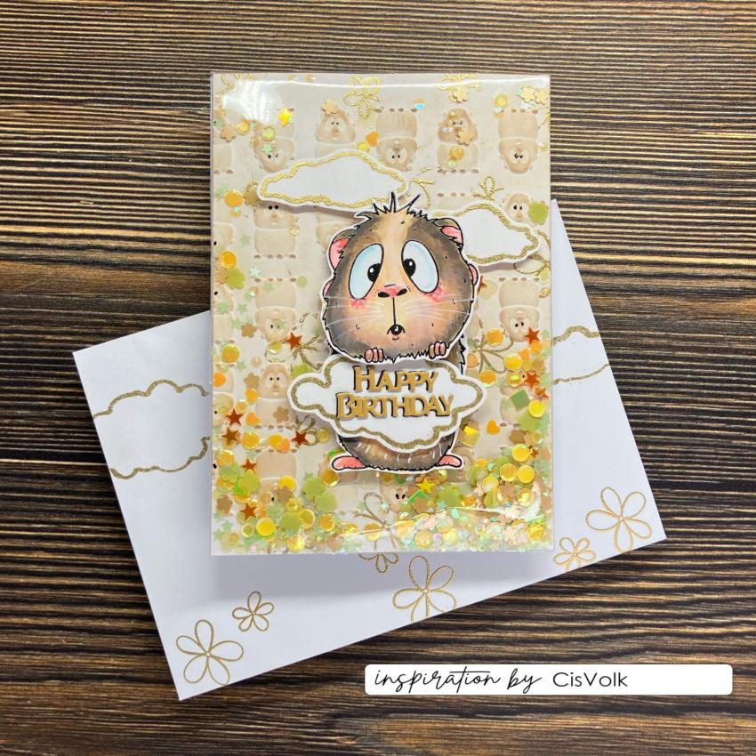 Vaessen Creative - Prägefolder "Meerschweinchen" Embossingfolder Design by Carla Creates