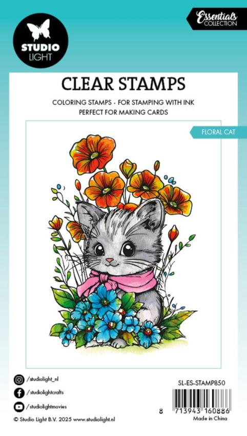 Studio Light - Stempel "Floral Cat" Clear Stamps