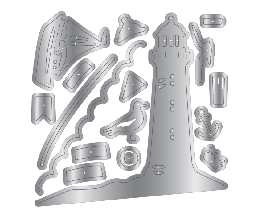 Crafters Companion - Stanzschablone "The Lighthouse" Dies