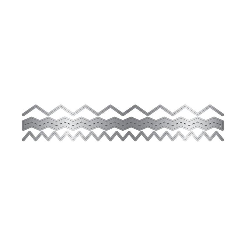 Crafters Companion - Stanzschablone "Zig Zag" Dies