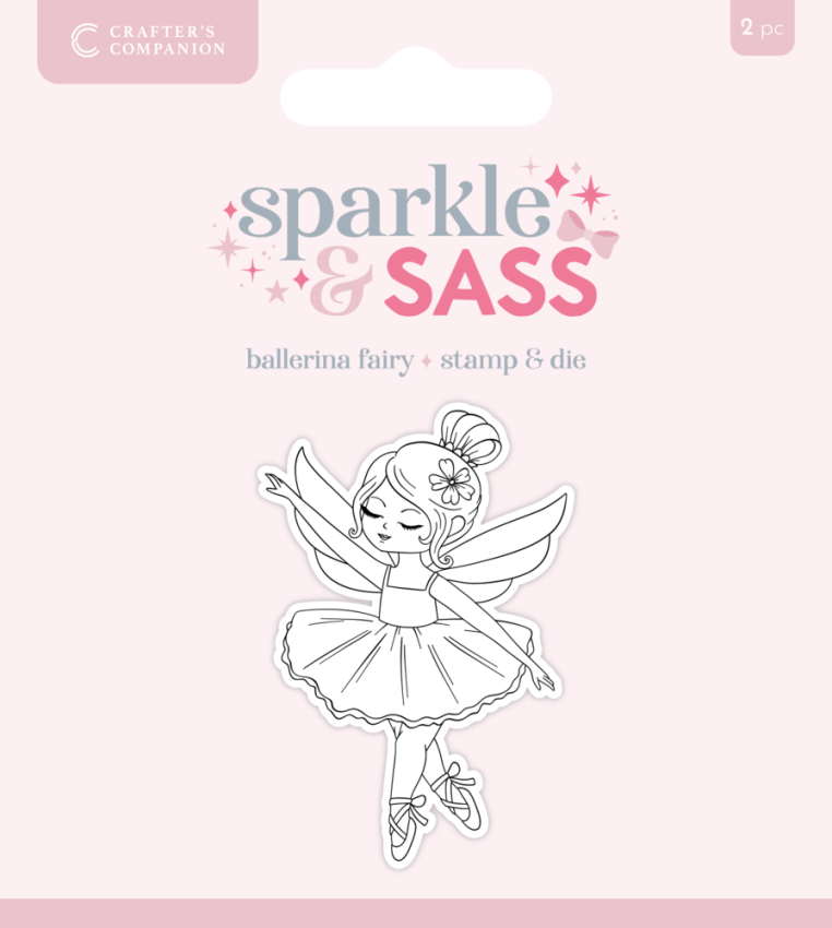 Crafters Companion - Stempelset & Stanzschablone "Ballerina Fairy" Stamp & Dies