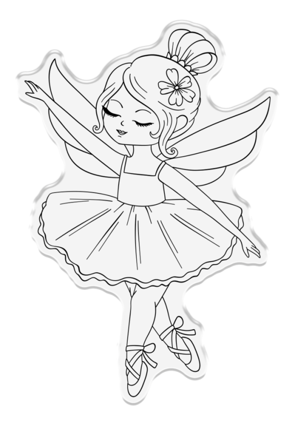 Crafters Companion - Stempelset & Stanzschablone "Ballerina Fairy" Stamp & Dies