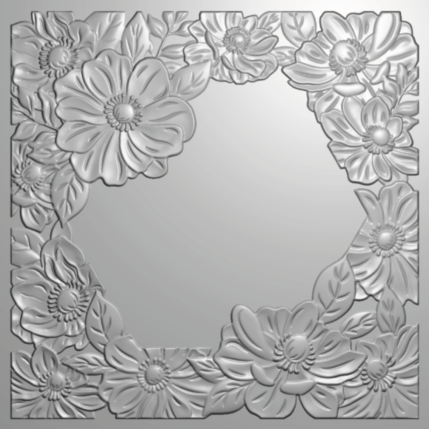 Crafters Companion - Prägefolder, Stanzschablone,Schablone "Alluring Anemones" Embossingfolder, Dies,Stencil