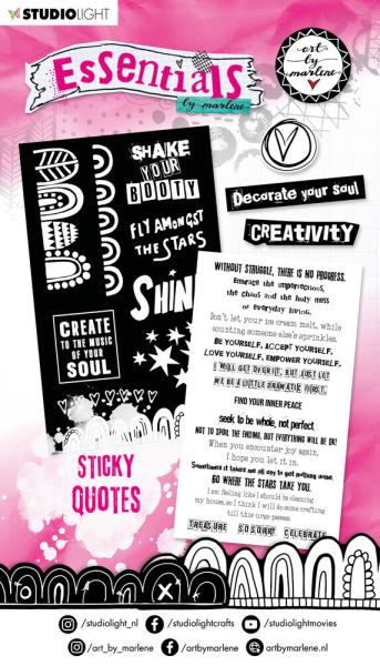 Art By Marlene - Aufkleber - Embellishment "Sticky Quotes" Stickerpad