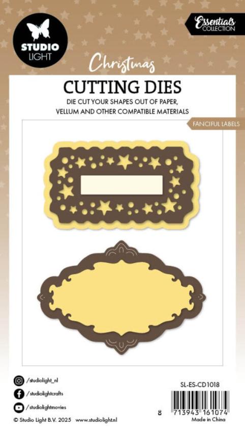 Studio Light - Stanzschablone "Fanciful Labels" Dies