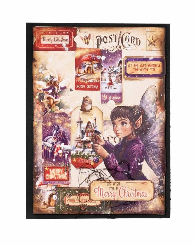 Studio Light - Designpapier "Fairy Christmas" Mini Paper Pad A7 - 24 Bogen