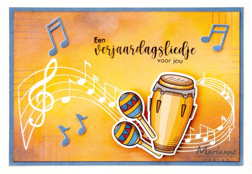 Marianne Design - Stempel "Music Swirl" Clear Stamps