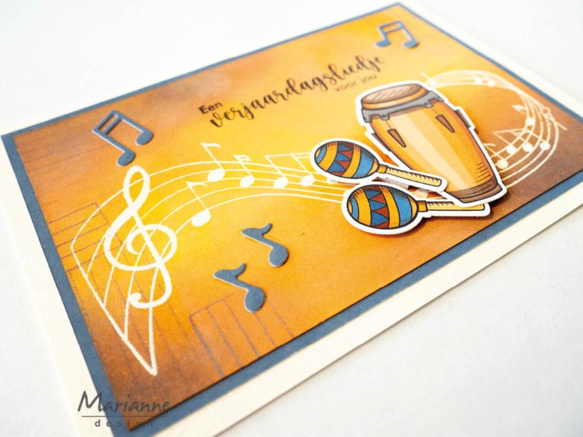 Marianne Design - Stempel "Music Swirl" Clear Stamps