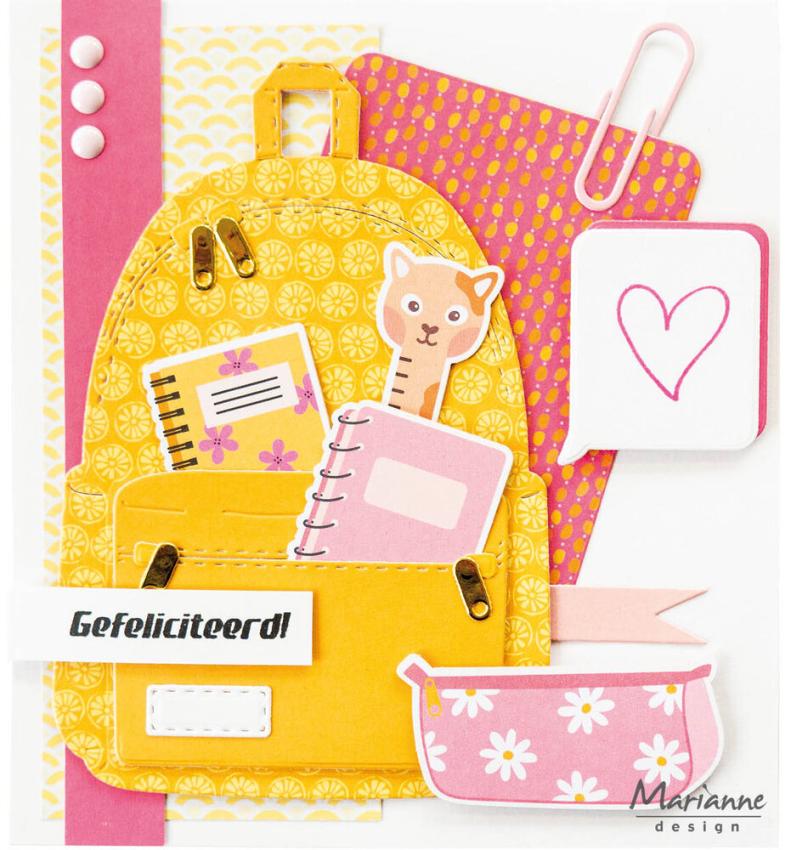 Marianne Design - Präge- und Stanzschalone "Backpack" Collectables Dies