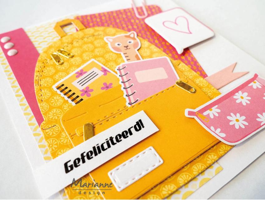 Marianne Design - Präge- und Stanzschalone "Backpack" Collectables Dies